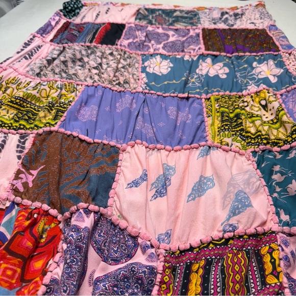 Patchwork Multicolor Skirt by Ana & Kate - Size Large - Picture 11 of 13
